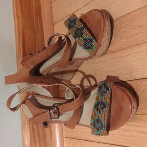 a.n.a Wedge sole sandal